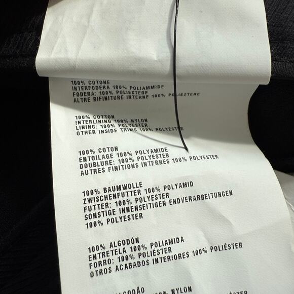 MIU MIU Black Flared Mini Skirt Gabardine Cotton Italy Size 36 Mod Retro NWT - Picture 8 of 8